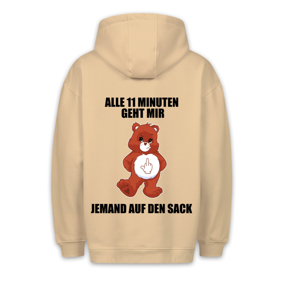 11 Minuten Bär - Hoodie Unisex Rückendruck