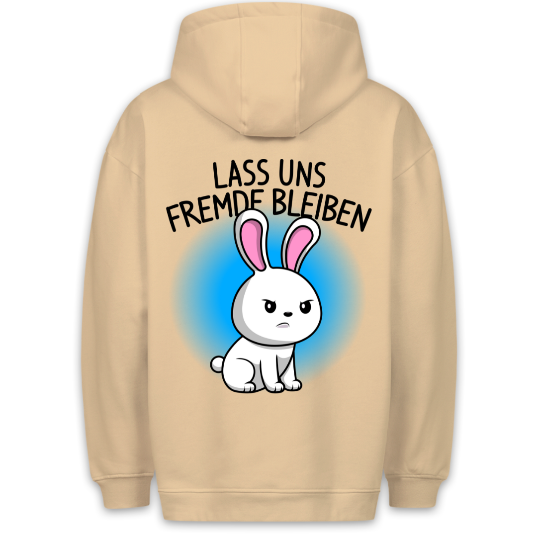 Fremde Hase - Hoodie Unisex Rückendruck