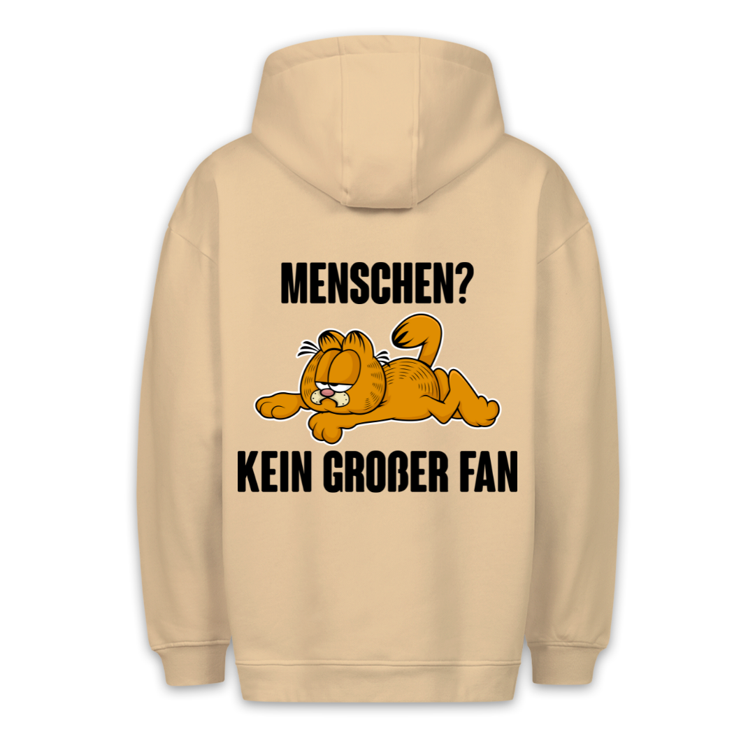 Menschen? Katze - Hoodie Unisex Rückendruck