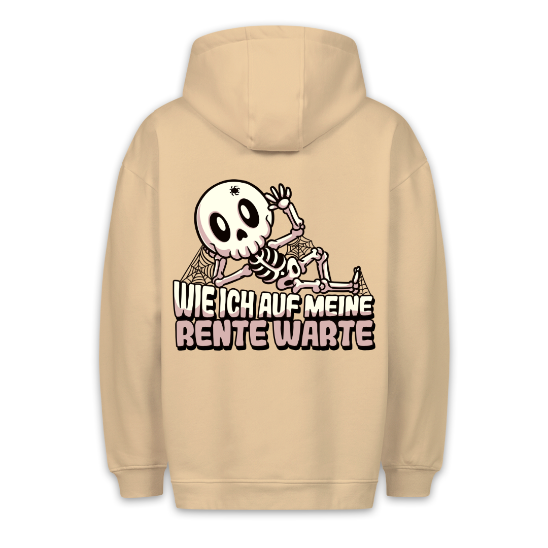 Rente Skelett - Hoodie Unisex Rückendruck