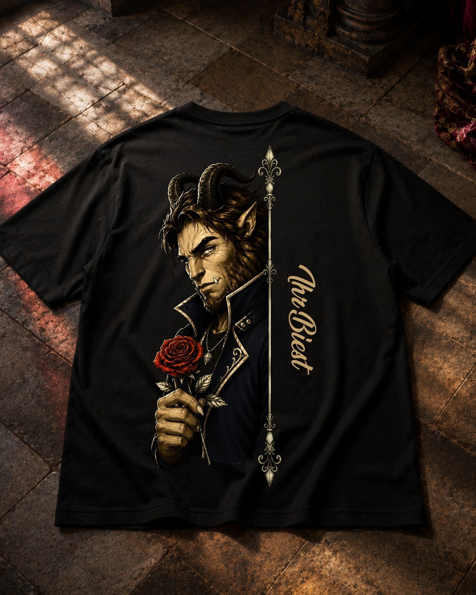 Ihr Biest Real - Premium Shirt Unisex Backprint ***