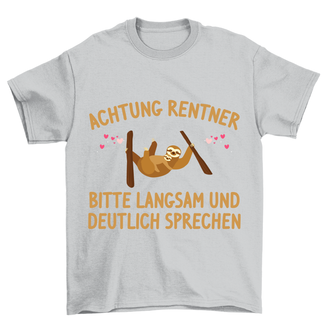 Achtung Faultier - Shirt Unisex