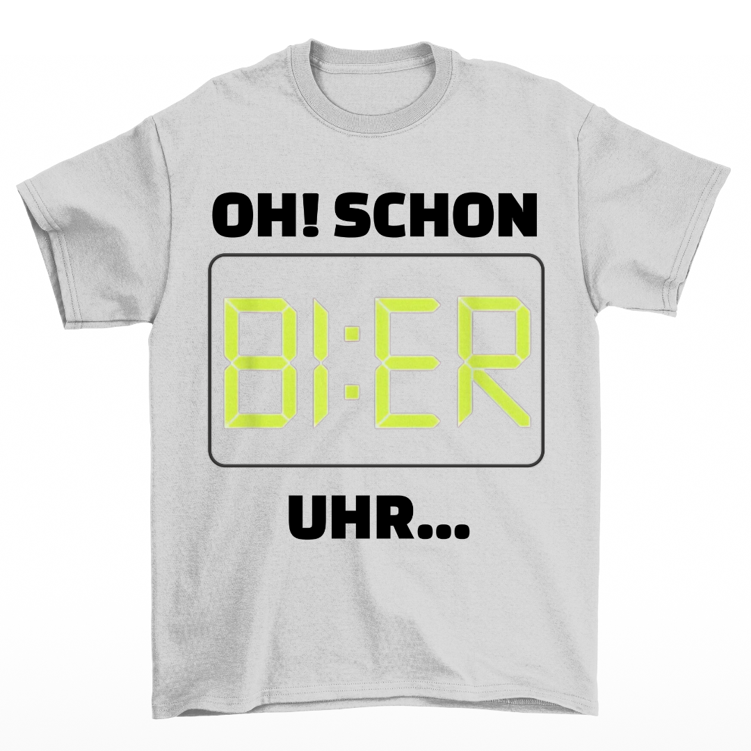 Schon Bier Uhr - Shirt Unisex