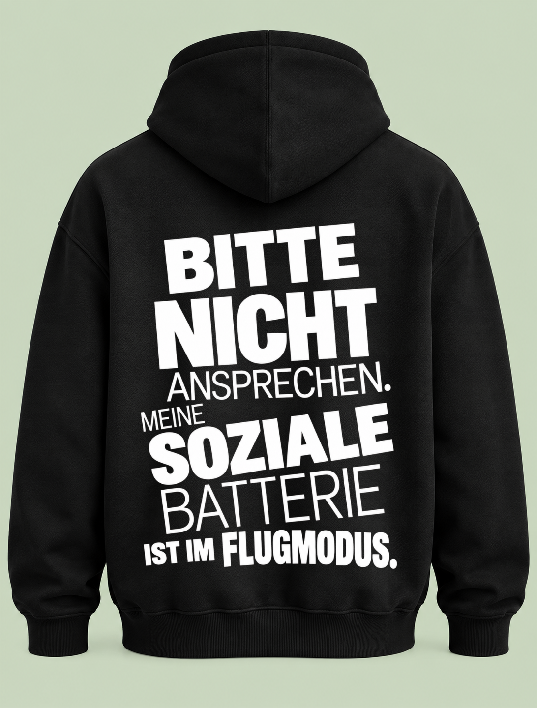 Nicht ansprechen - Hoodie Unisex Backprint