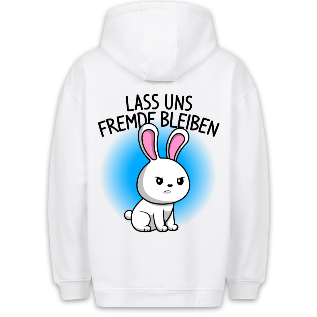 Fremde Hase - Hoodie Unisex Rückendruck