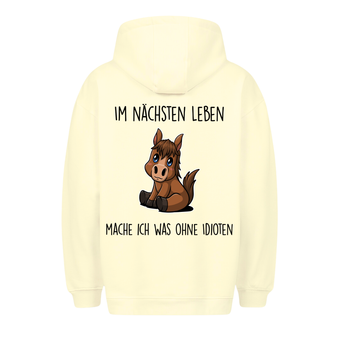 Nächsten Leben Pony - Hoodie Unisex Rückendruck