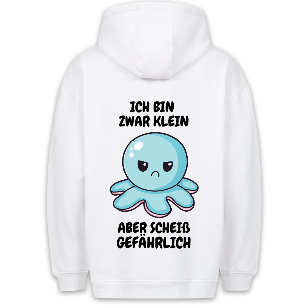 Gefährlich Oktopus - Hoodie Unisex Rückendruck