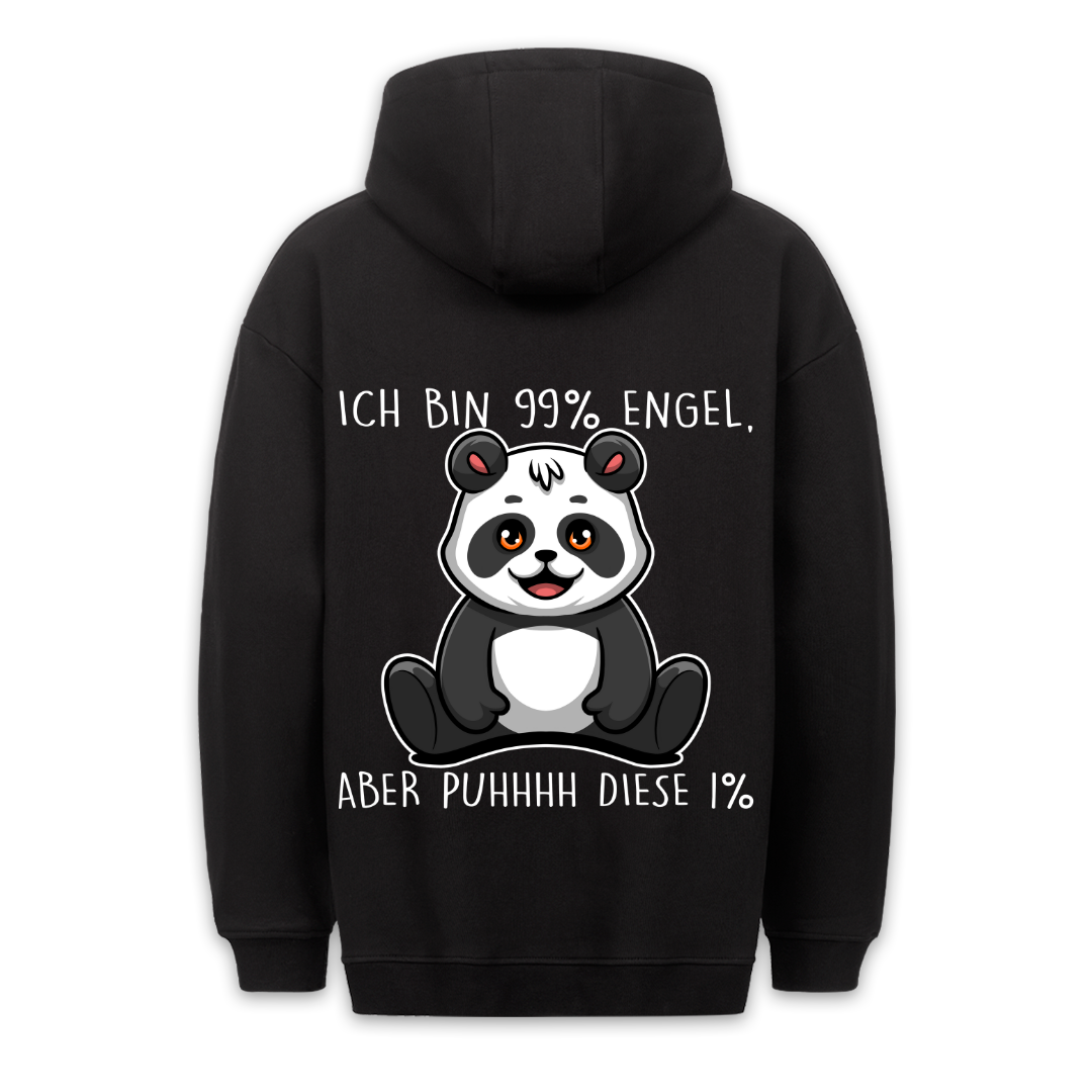 Engel Panda - Hoodie Unisex Rückendruck