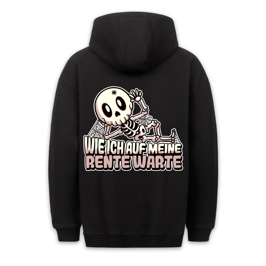 Rente Skelett - Hoodie Unisex Rückendruck