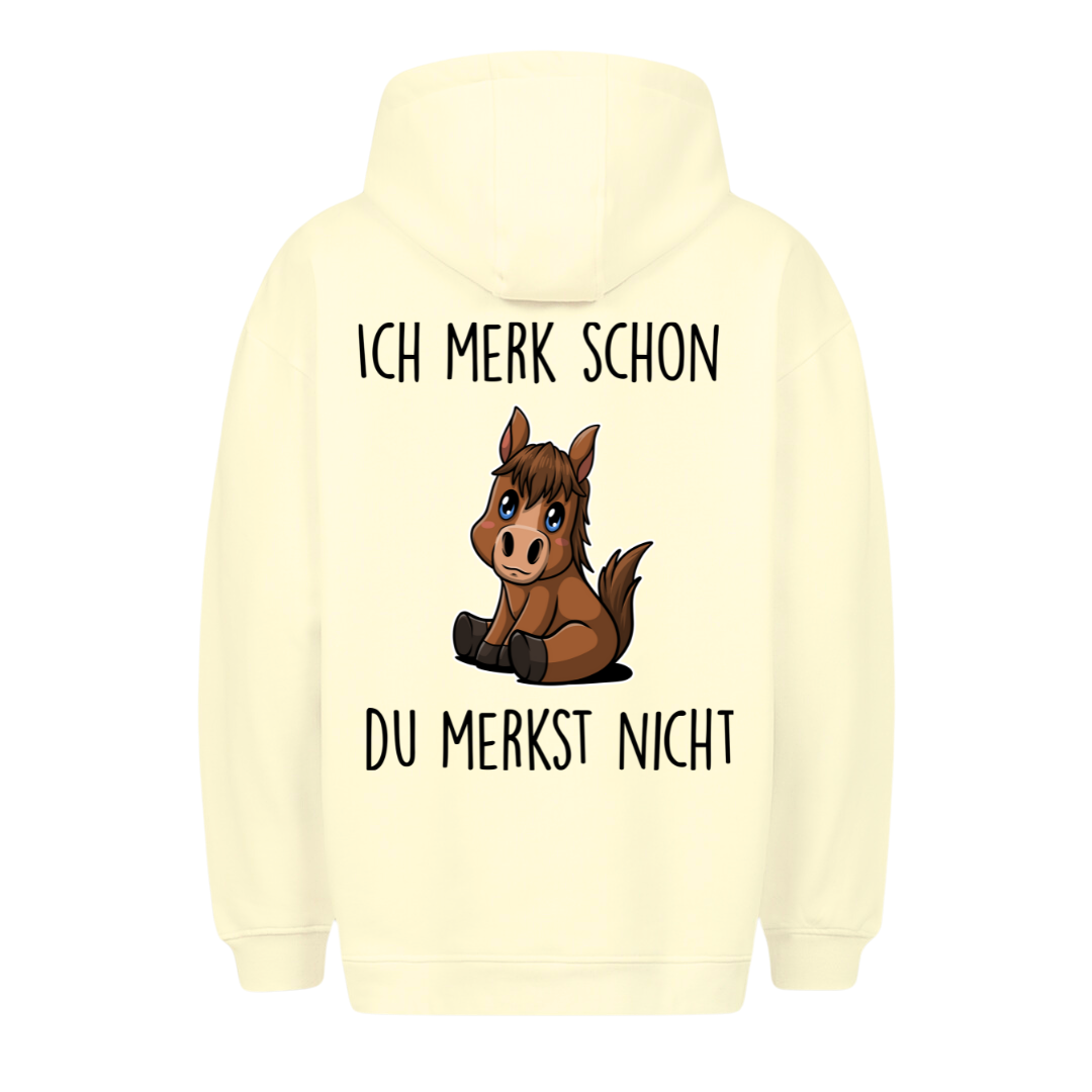 Ich Merke Pony - Hoodie Unisex Rückendruck