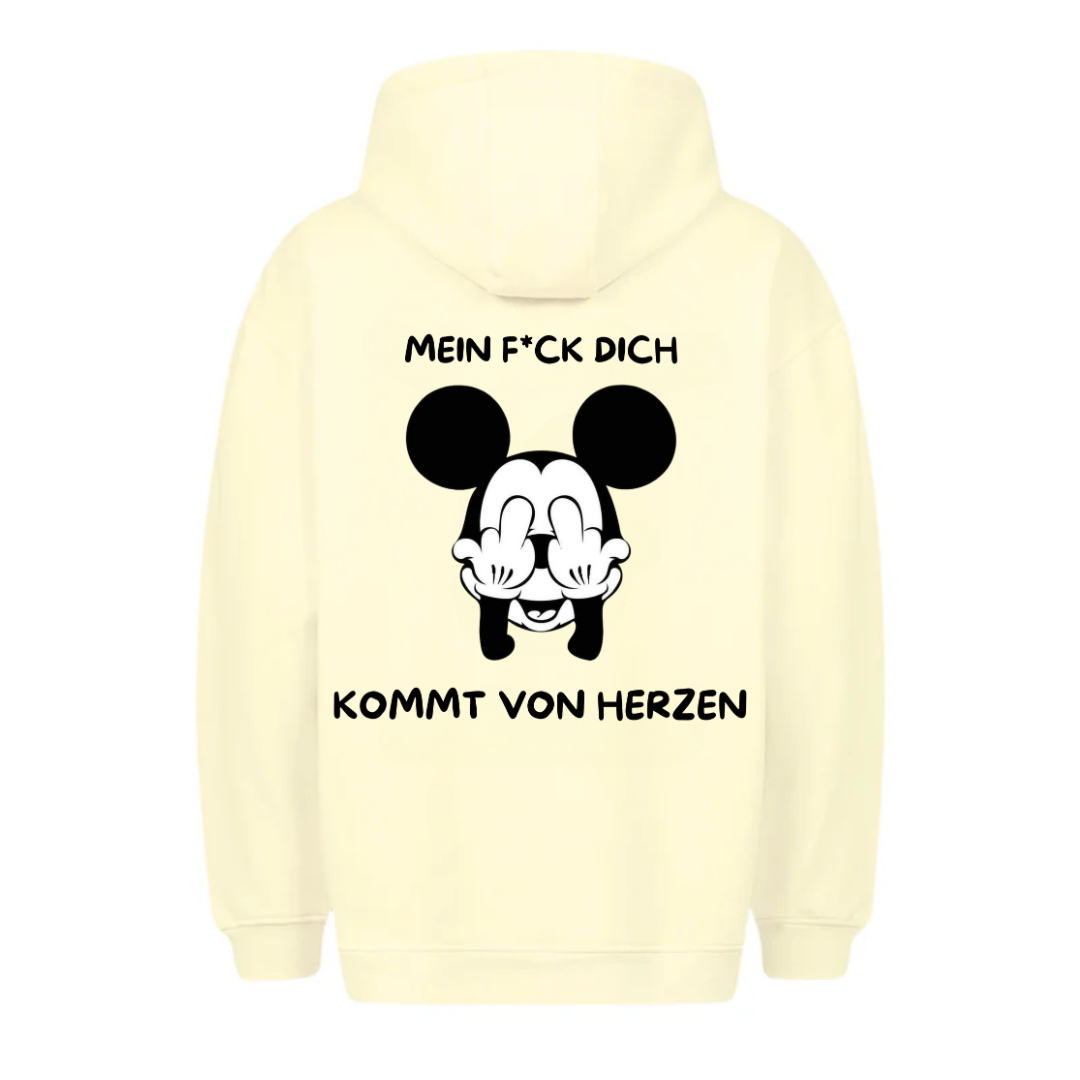 Von Herzen Maus - Hoodie Unisex Rückendruck