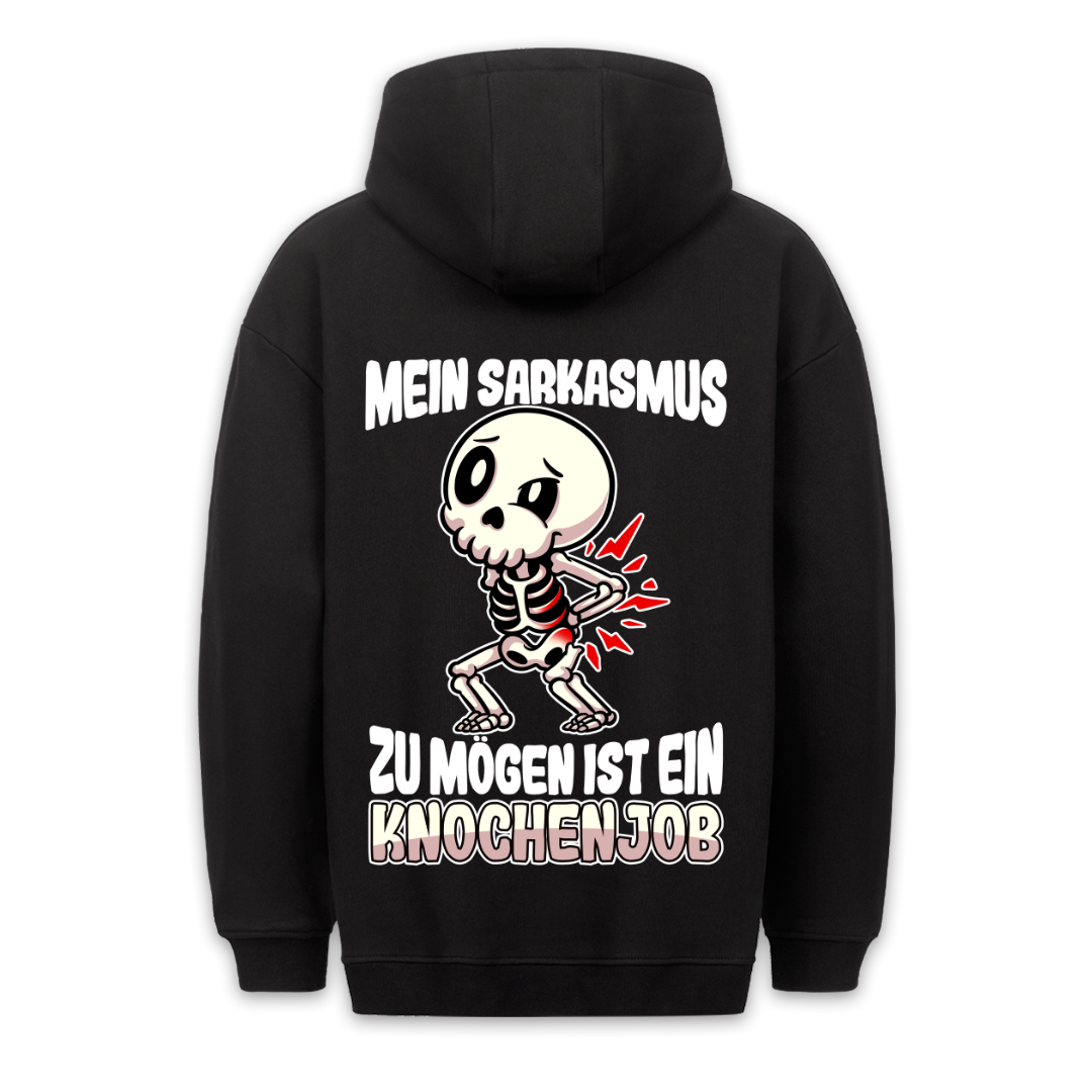 Knochenjob Skelett - Hoodie Unisex Rückendruck