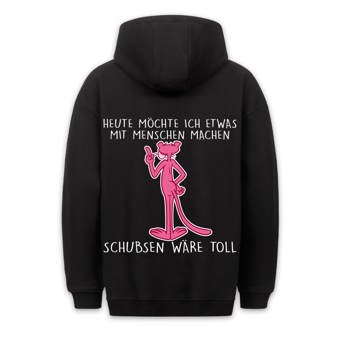 Mit Menschen machen Panther -  Hoodie Unisex Rückendruck