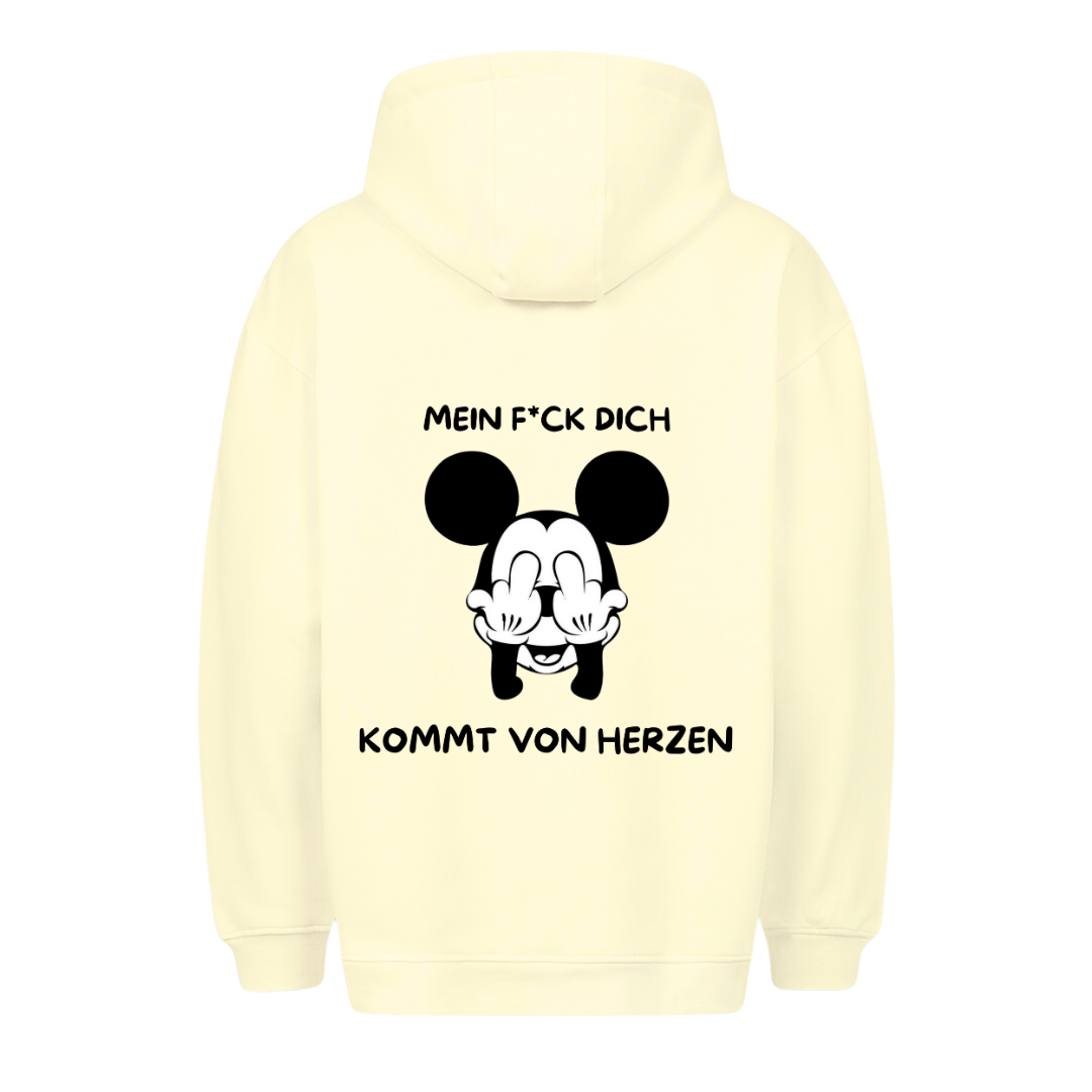 Von Herzen Maus - Hoodie Unisex Rückendruck