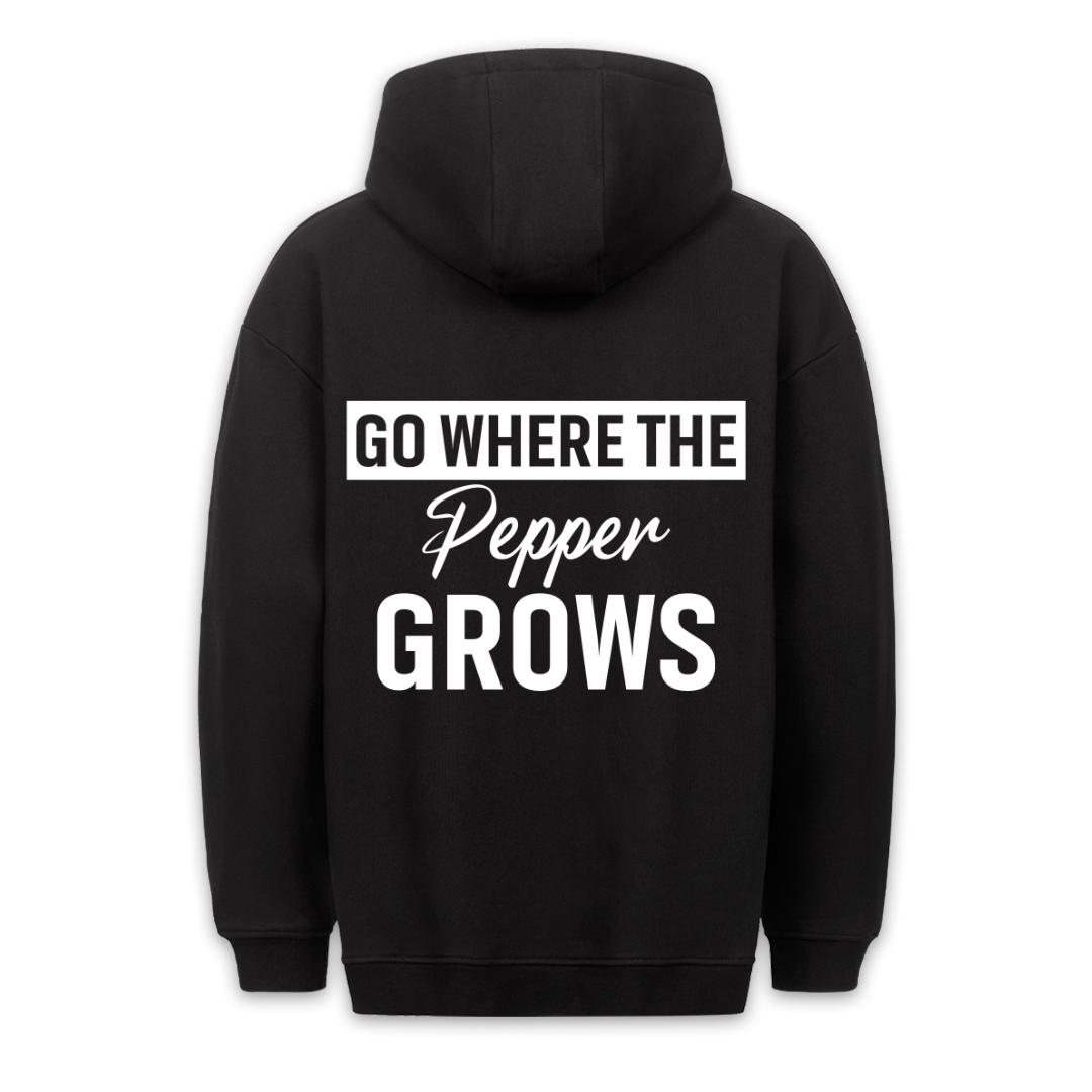 Where the Pepper grows -  Hoodie Unisex Rückendruck