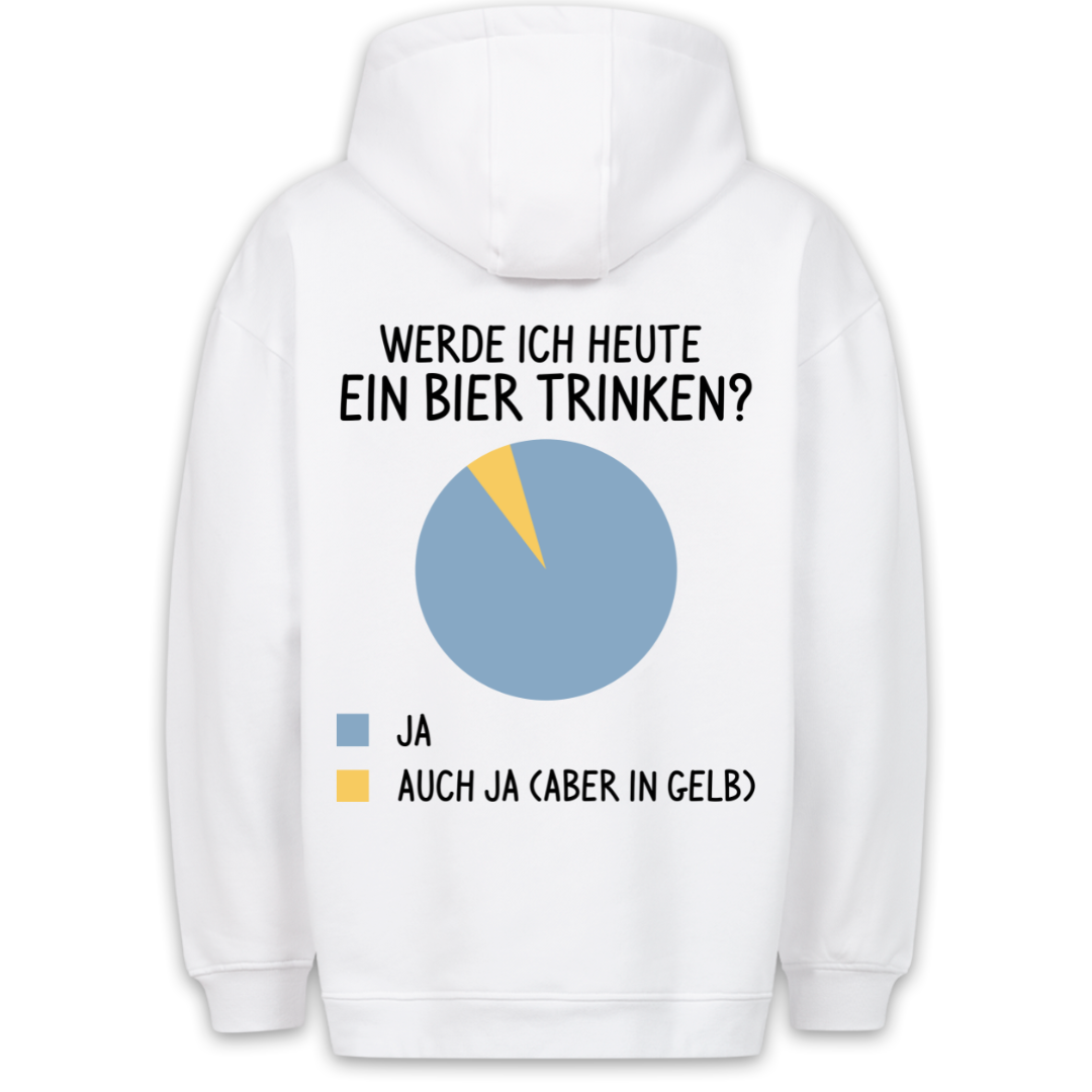 Ein Bier Trinken - Hoodie Unisex Rückendruck