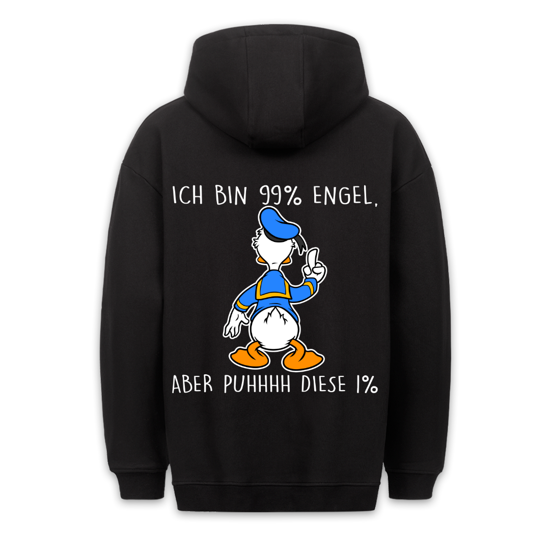 99% Engel Ente - Hoodie Unisex Rückendruck