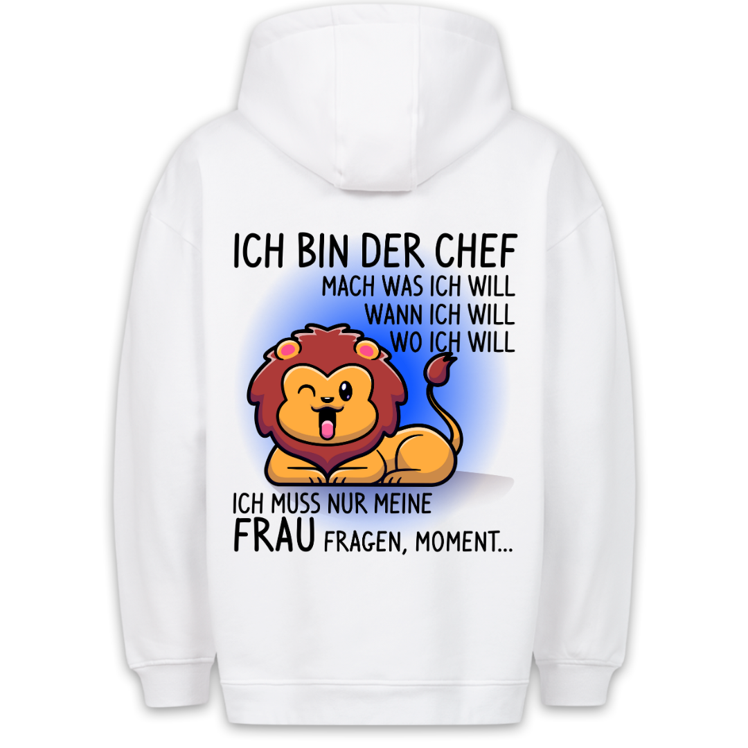 Chef Löwe - Hoodie Unisex Rückendruck