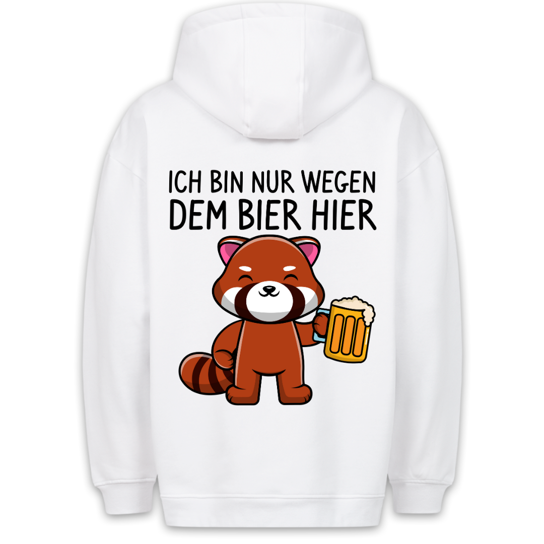 Bier Panda - Hoodie Unisex Rückendruck