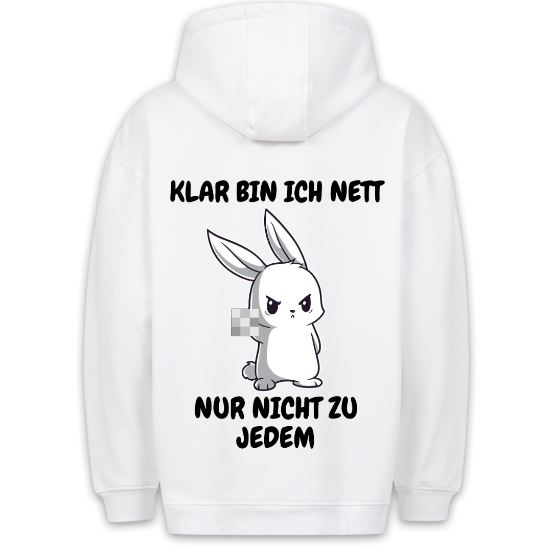 Nett Häschen - Hoodie Unisex Rückendruck