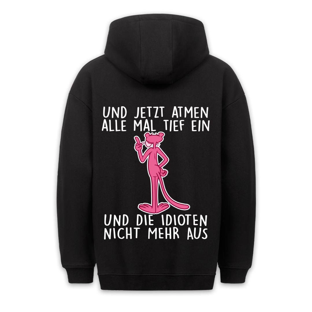 Einatmen Panther - Hoodie Unisex Rückendruck