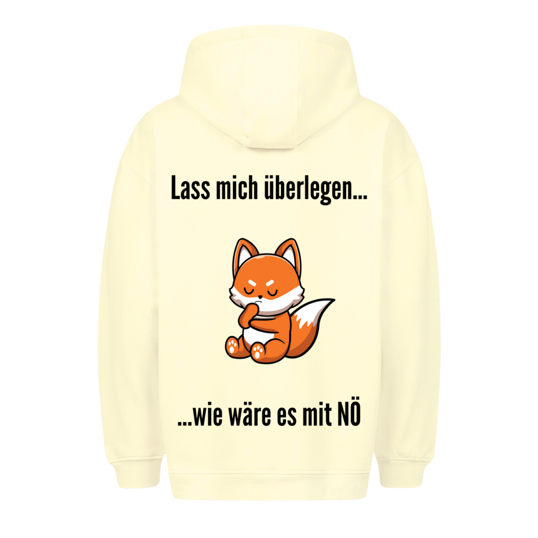 Lass mich überlegen - Premium Unisex Hoodie