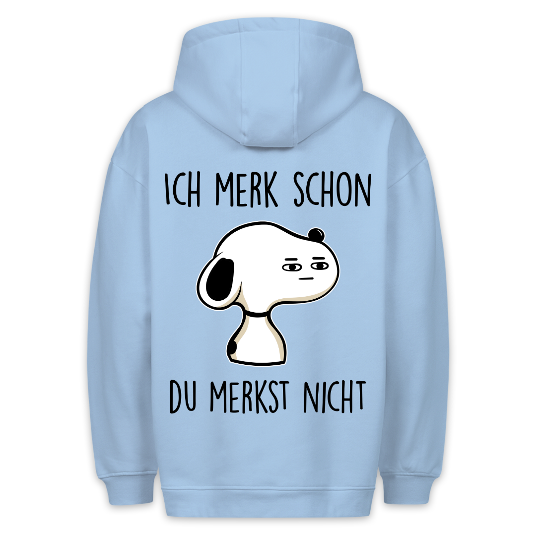 Merk schon - Hoodie Unisex Rückendruck