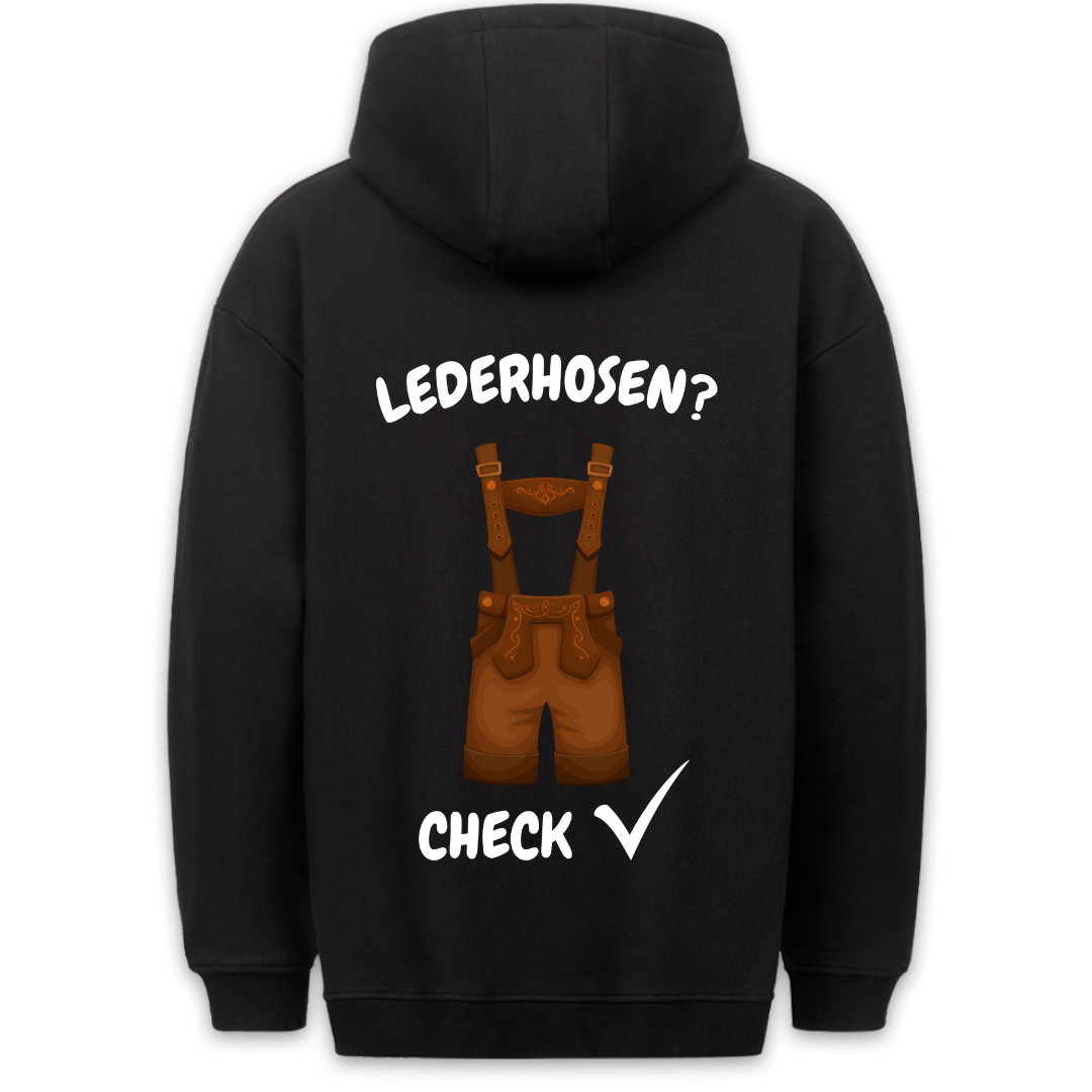 Lederhosen? Check - Premium Unisex Hoodie