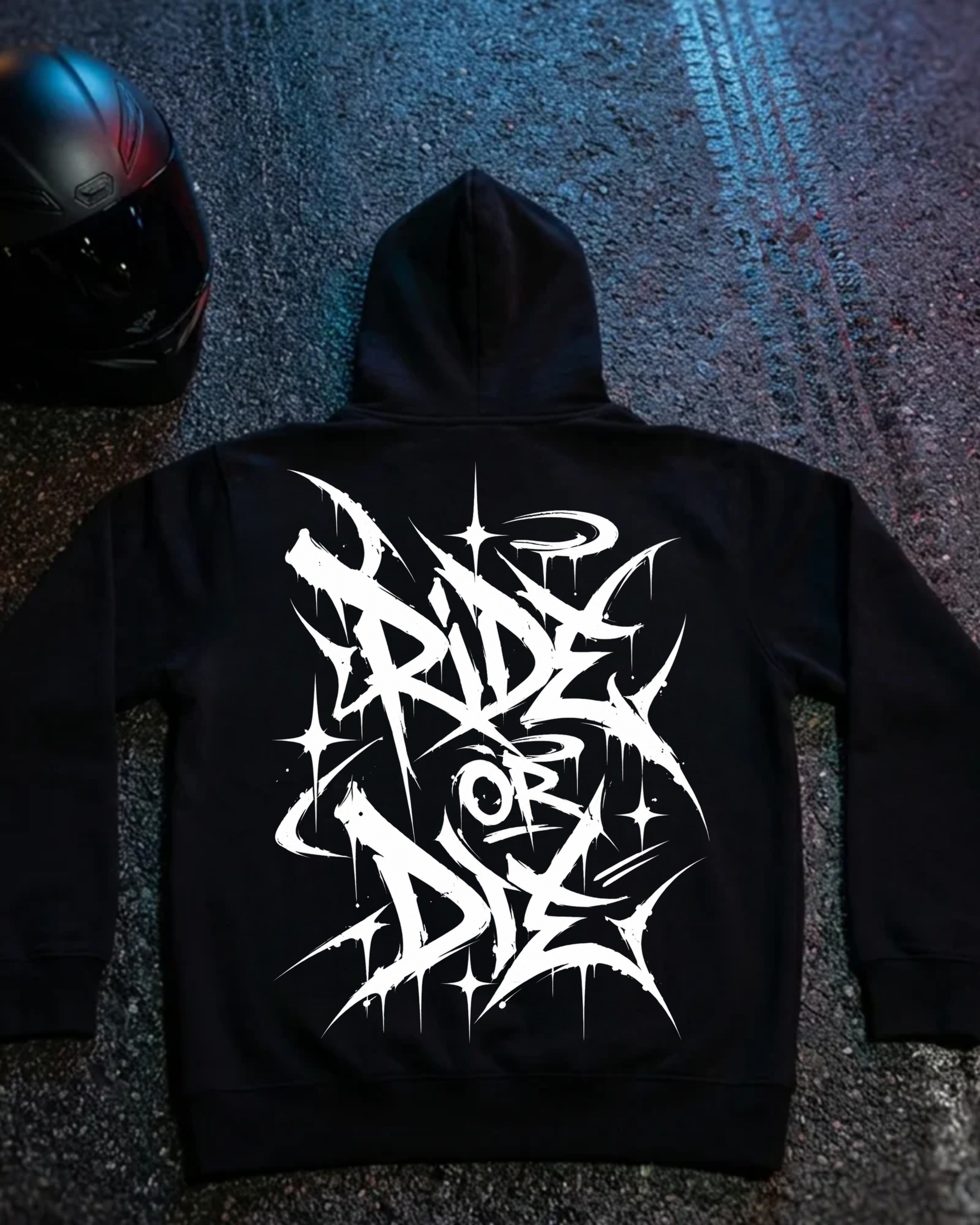 Ride or Die Graffiti - Premium Hoodie Unisex