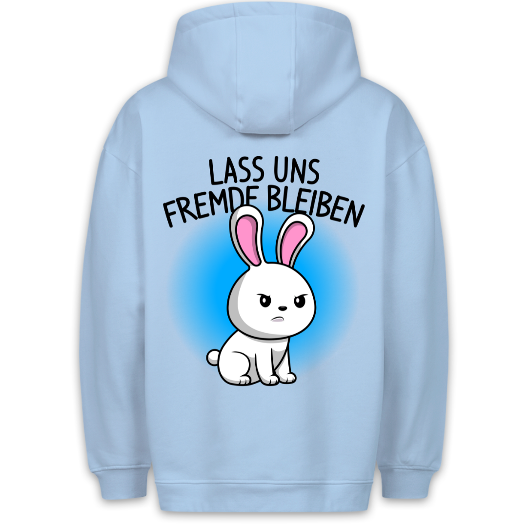 Fremde Hase - Hoodie Unisex Rückendruck