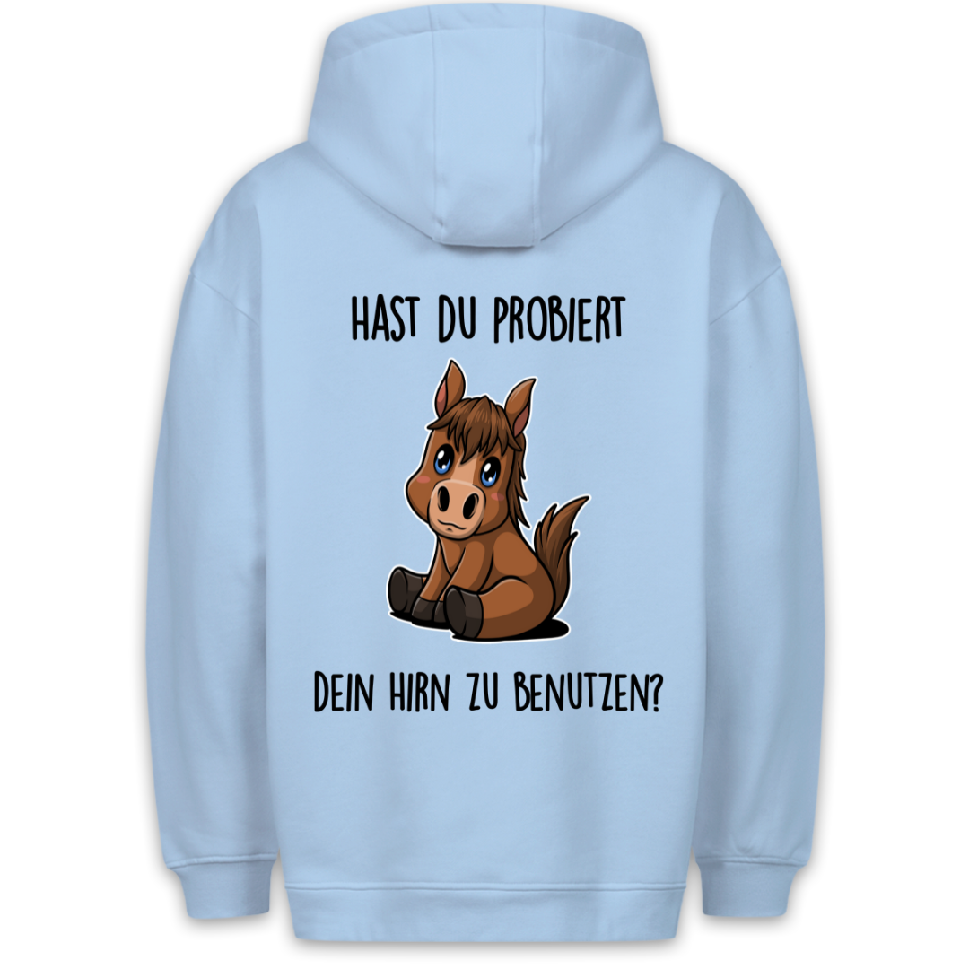 Hirn Pony - Hoodie Unisex Rückendruck