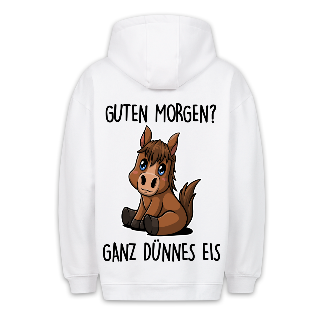 Guten Morgen? Pony - Hoodie Unisex Rückendruck