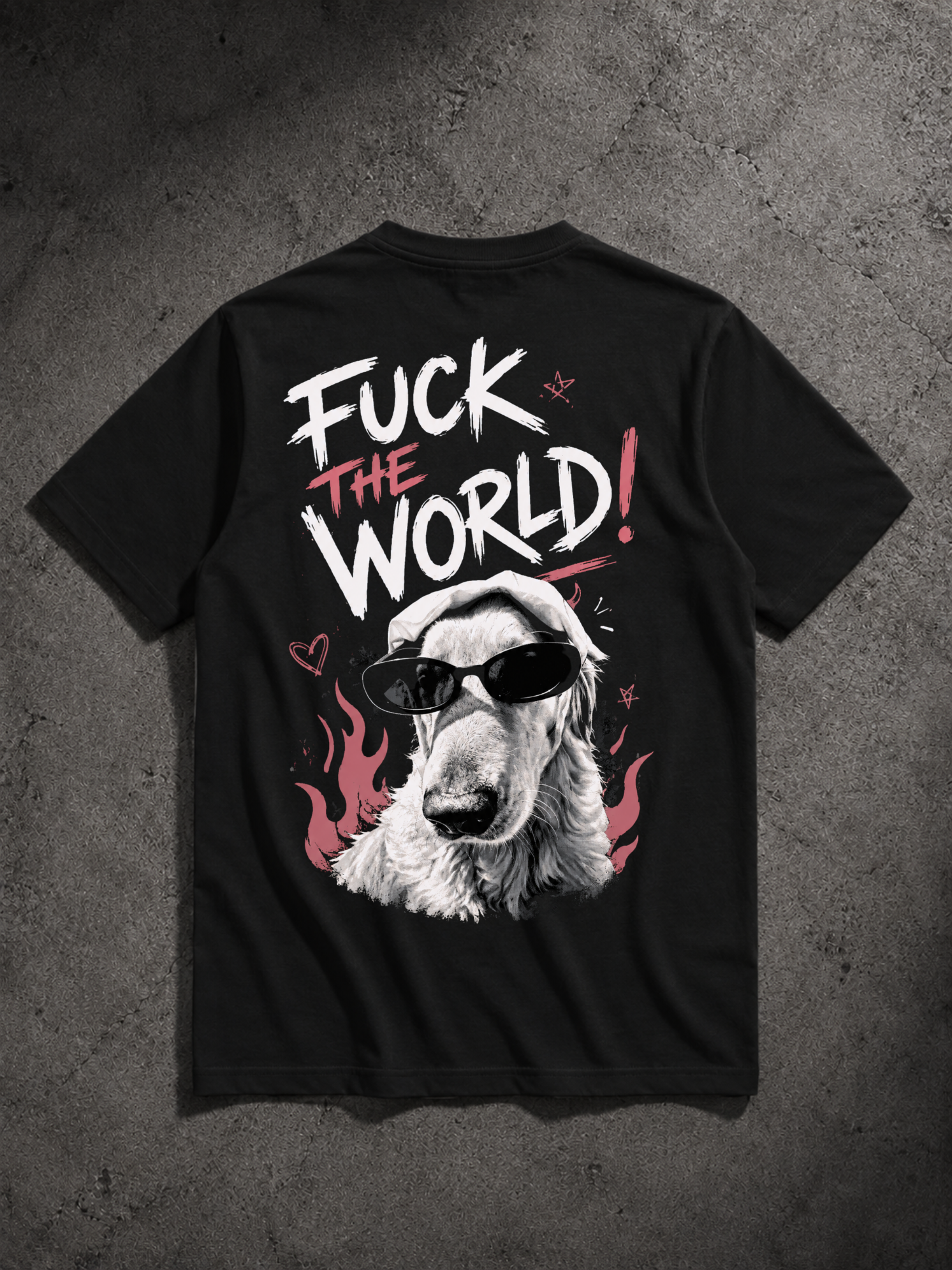 FCK THE WORLD - Shirt Unisex Backprint
