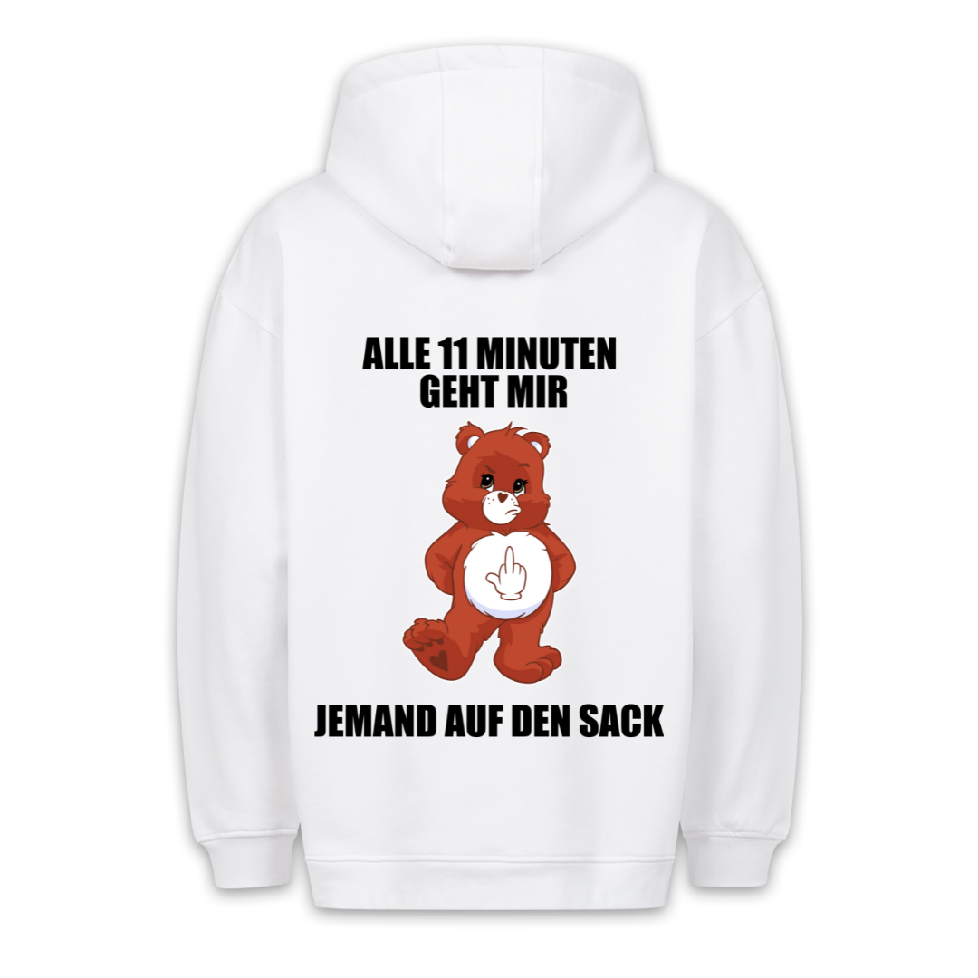 11 Minuten Bär - Hoodie Unisex Rückendruck