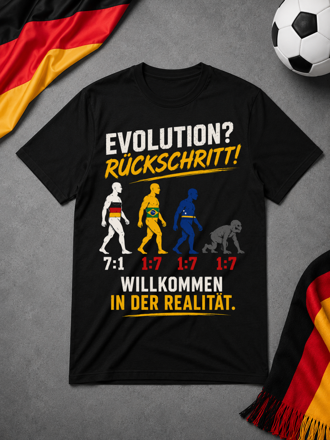 Evolution Fussball - Shirt Unisex