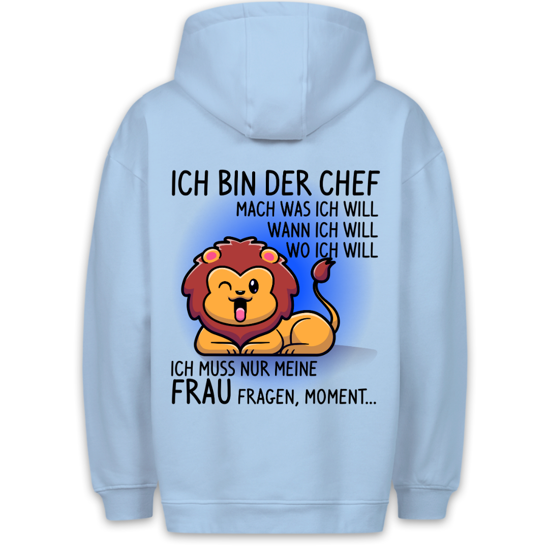 Chef Löwe - Hoodie Unisex Rückendruck