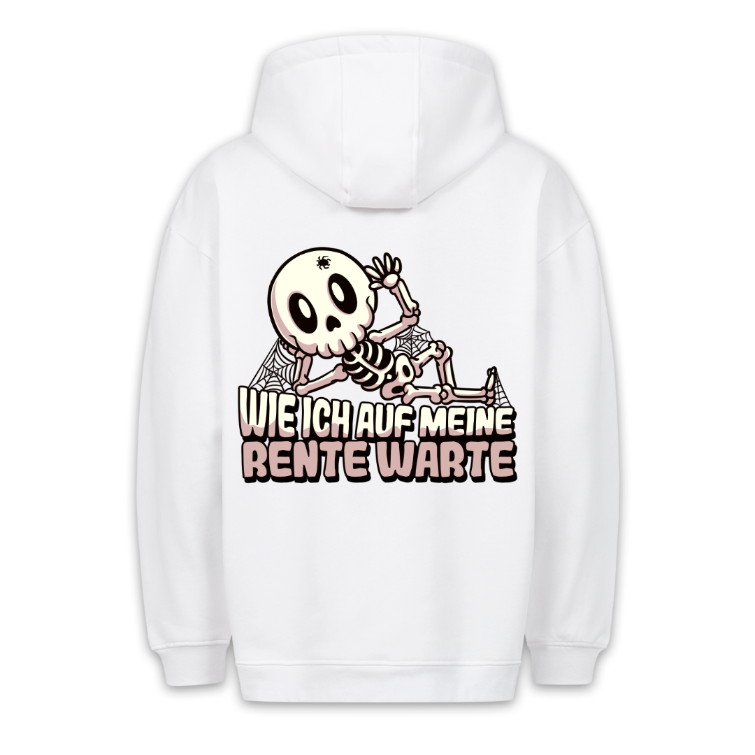 Rente Skelett - Hoodie Unisex Rückendruck