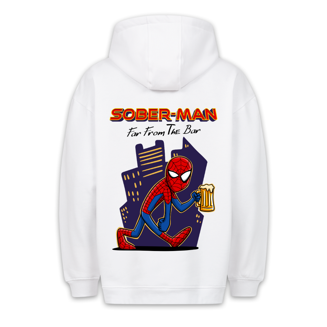 Sober-Man - Hoodie Unisex Rückendruck