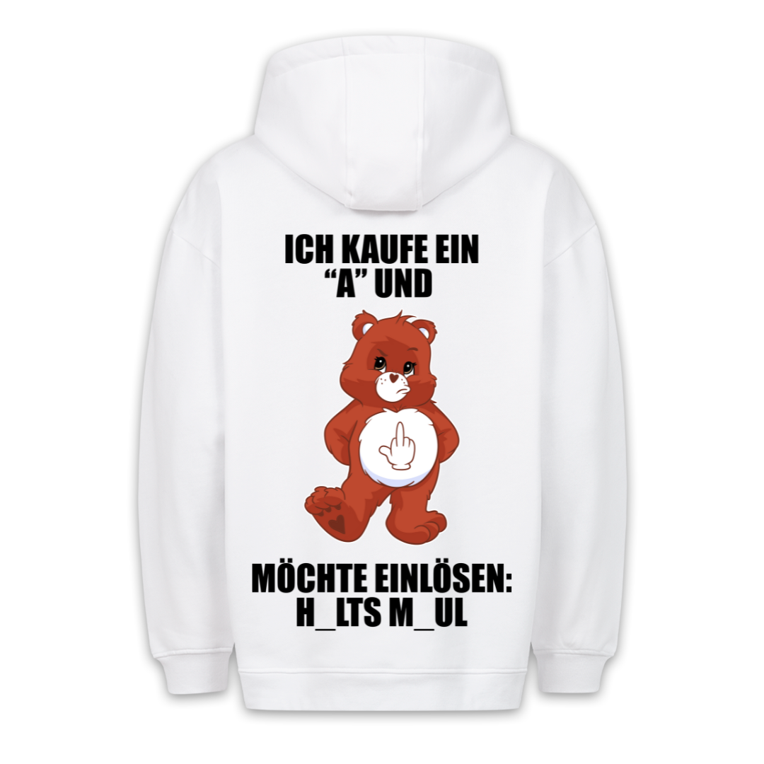 Einlösen Bär - Hoodie Unisex Rückendruck