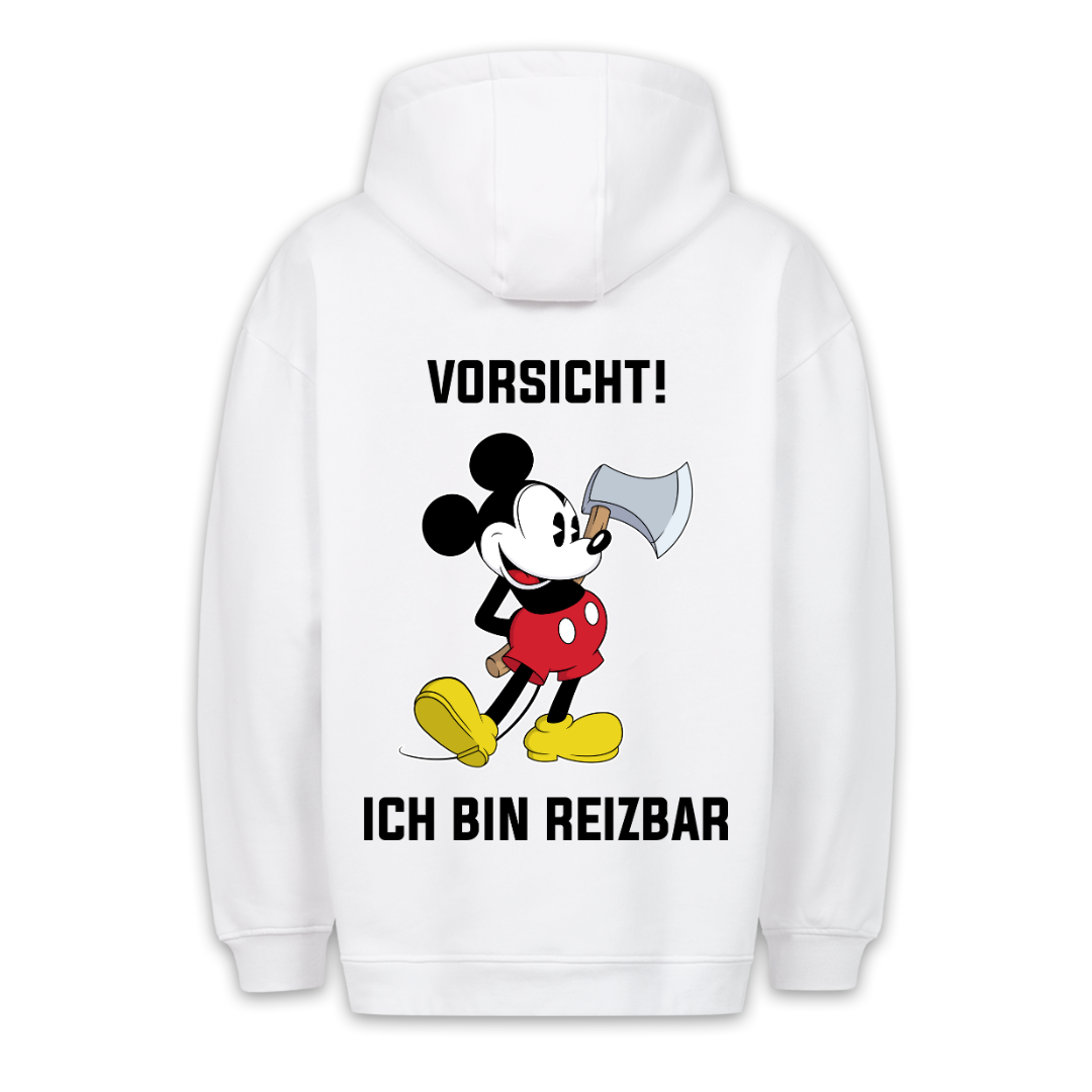 Reizbar Maus - Hoodie Unisex Rückendruck