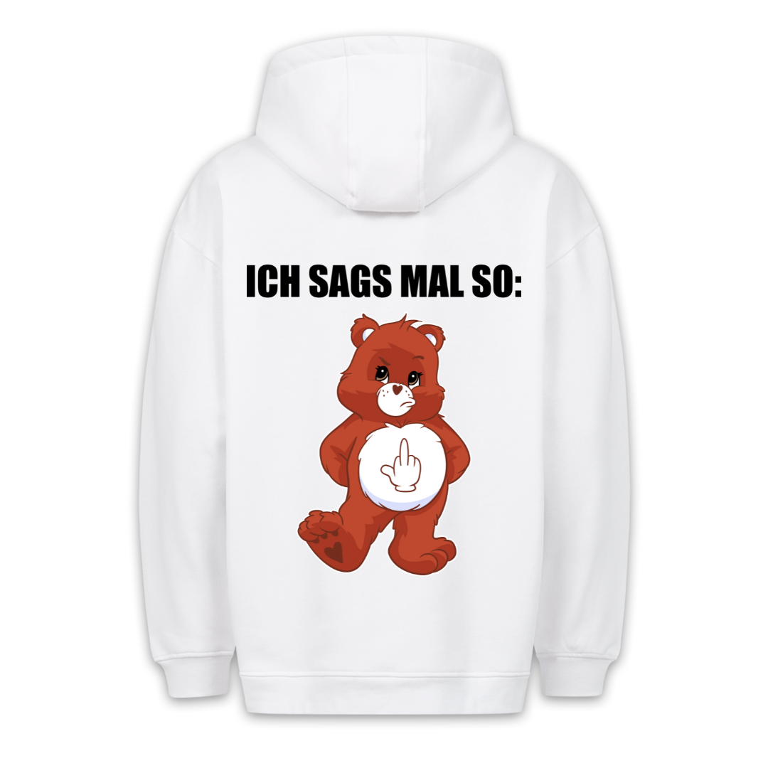 Ich Sag's So Bär - Hoodie Unisex Rückendruck