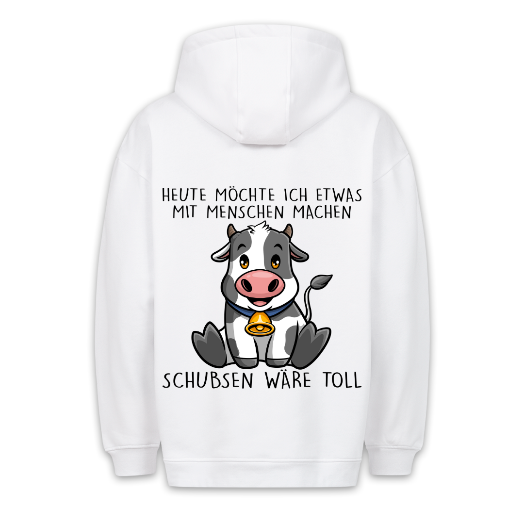 Schubsen Kuh - Hoodie Unisex Rückendruck