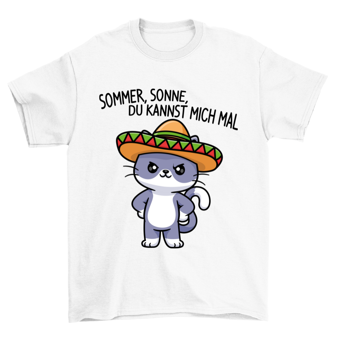 Sommer Sonne Katze - Shirt Unisex