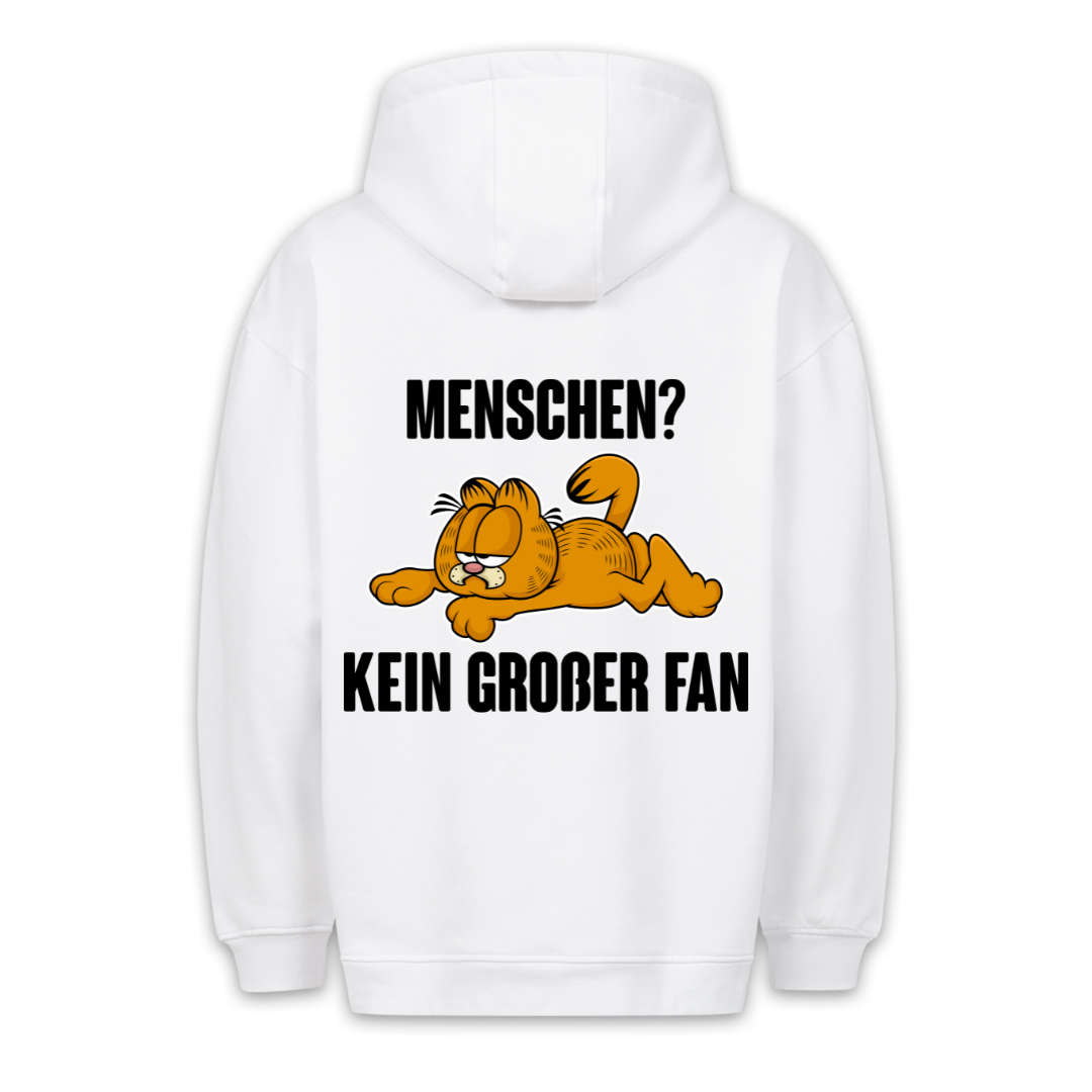 Menschen? Katze - Hoodie Unisex Rückendruck