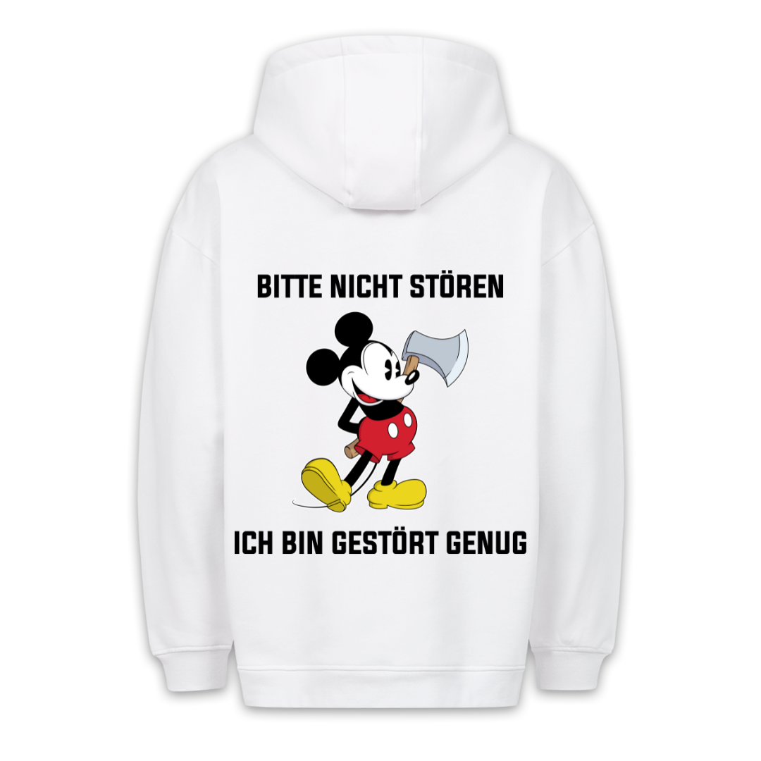 Nicht Stören Maus - Hoodie Unisex Rückendruck