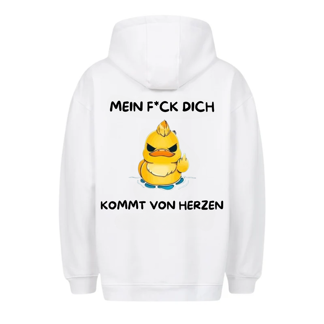 Von Herzen Ente - Hoodie Unisex Rückendruck