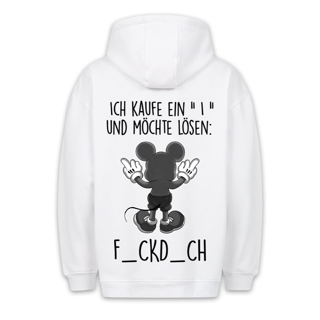 Lösung Maus - Hoodie Unisex Rückendruck