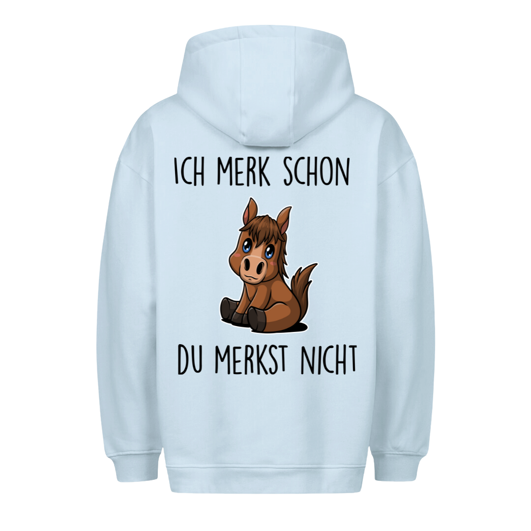 Ich Merke Pony - Hoodie Unisex Rückendruck