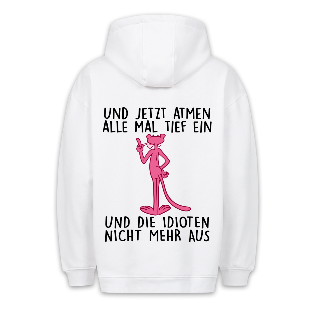 Einatmen Panther - Hoodie Unisex Rückendruck