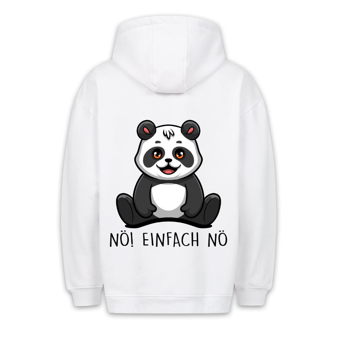 Nö! Panda - Hoodie Unisex Rückendruck